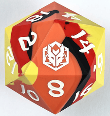 Hymgho Dice: 55mm D20 Rubber Silicone Chonk The Fire Ball HY00424